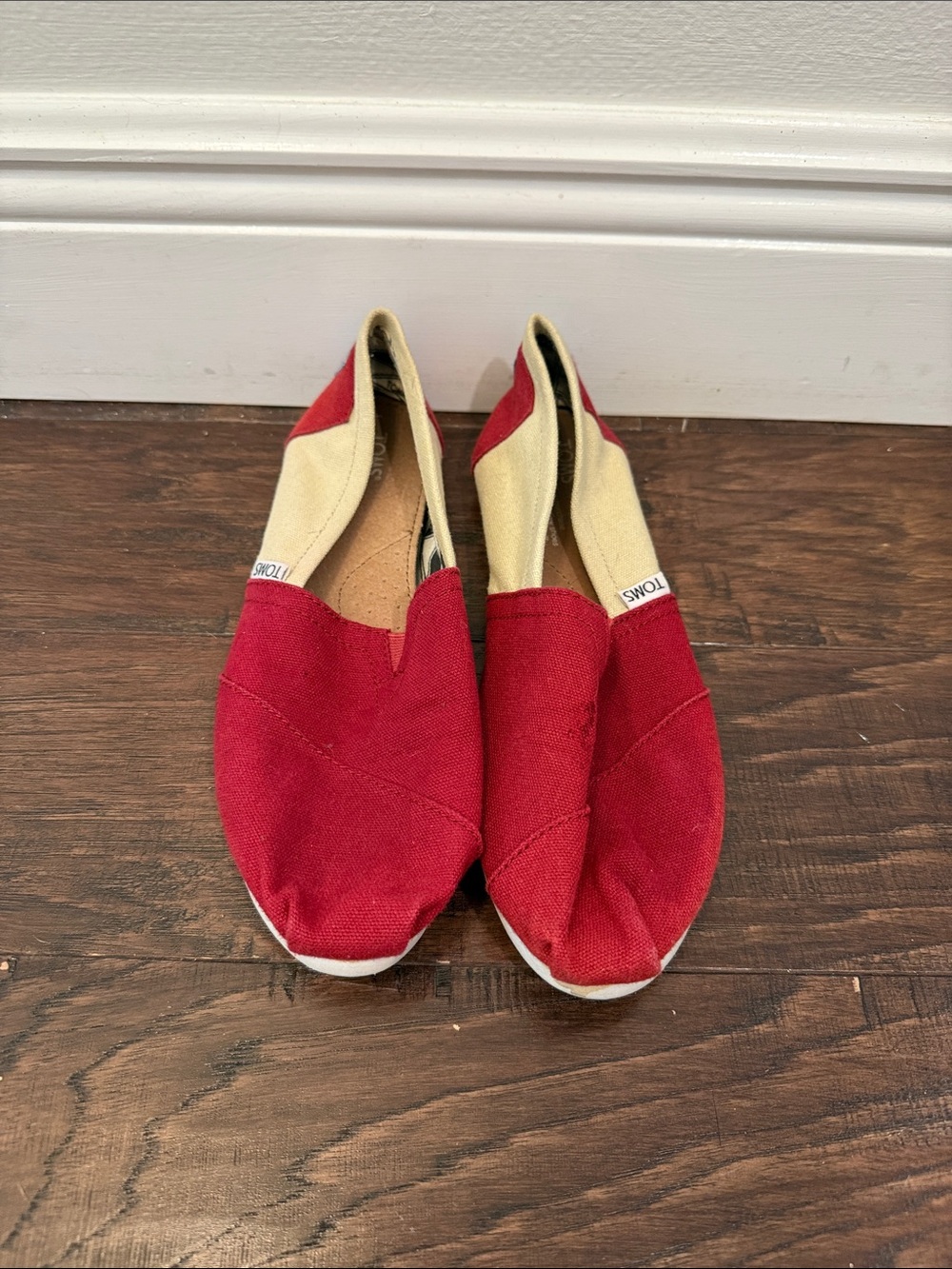 Toms FSU Women's Garnet & Gold Canvas Slip-On Flats